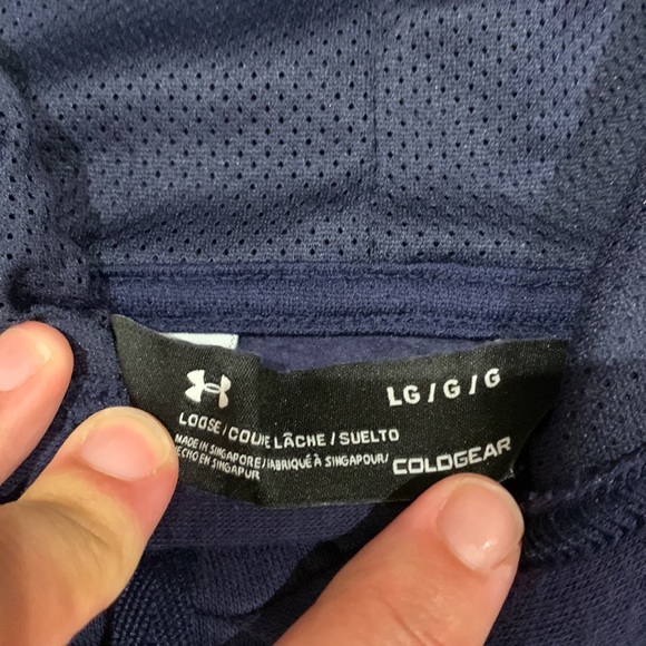 Under Armour Navy Blue Hoodie - L - Picture 4 of 5